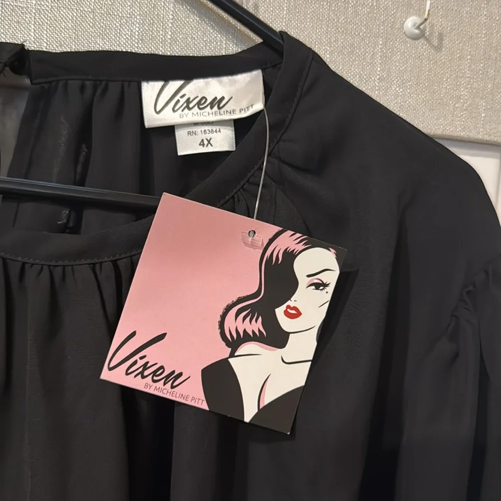 NWT Vixen Lovely Blouse 4X - Picture 2 of 4